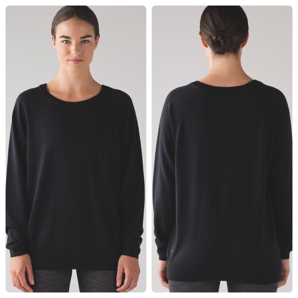 Lululemon Raising Salutation Black Sweater